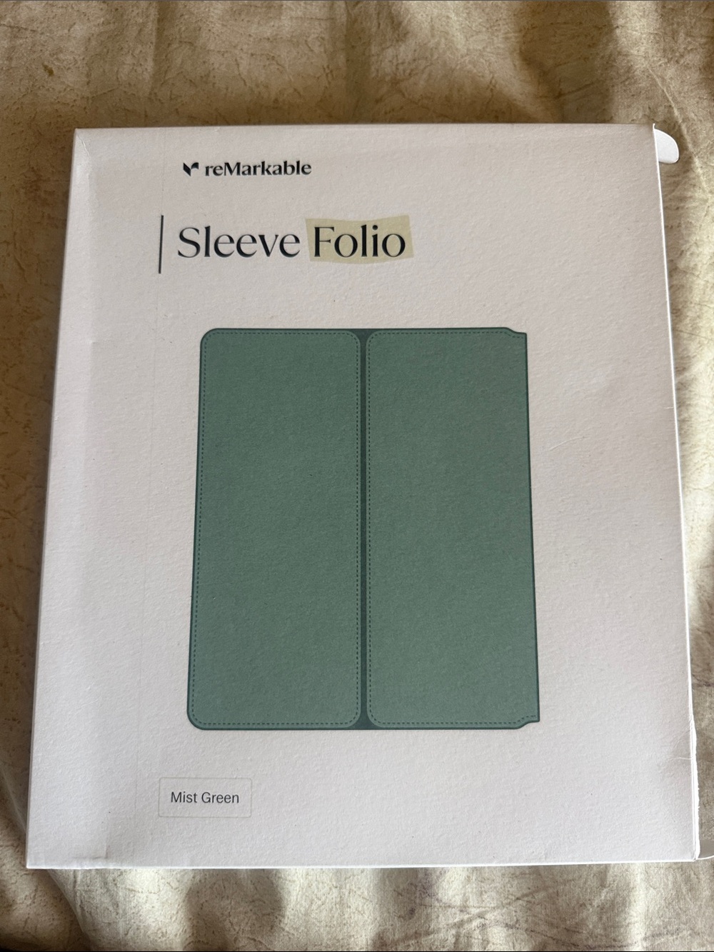reMarkable Sleeve Folio in Mist Green - Protective Tablet Sleeve